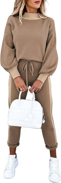 Women's 2 Piece Sweatshirt Jogger Set - Casual Pullover Tracksuit