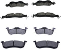 Replacement Front & Rear Ceramic Brake Pads D1278 D1279 - Quiet