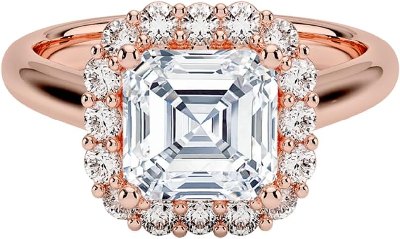 1-3 CT Moissanite Engagement Ring in Solid Gold & Silver