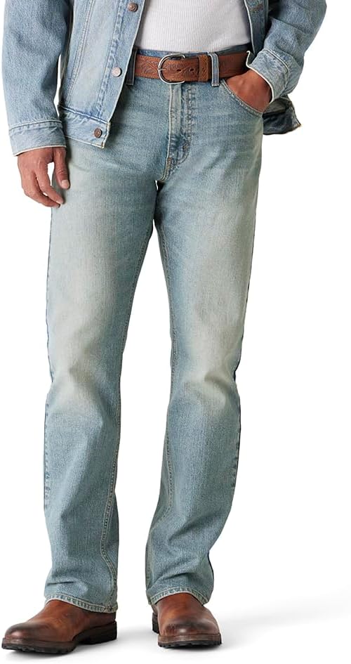 LEVI Strauss Signature Mens Bootcut Fit Jeans for Comfort