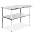 Stainless Steel Work Table 48 x 24 in - NSF Commercial Prep Table