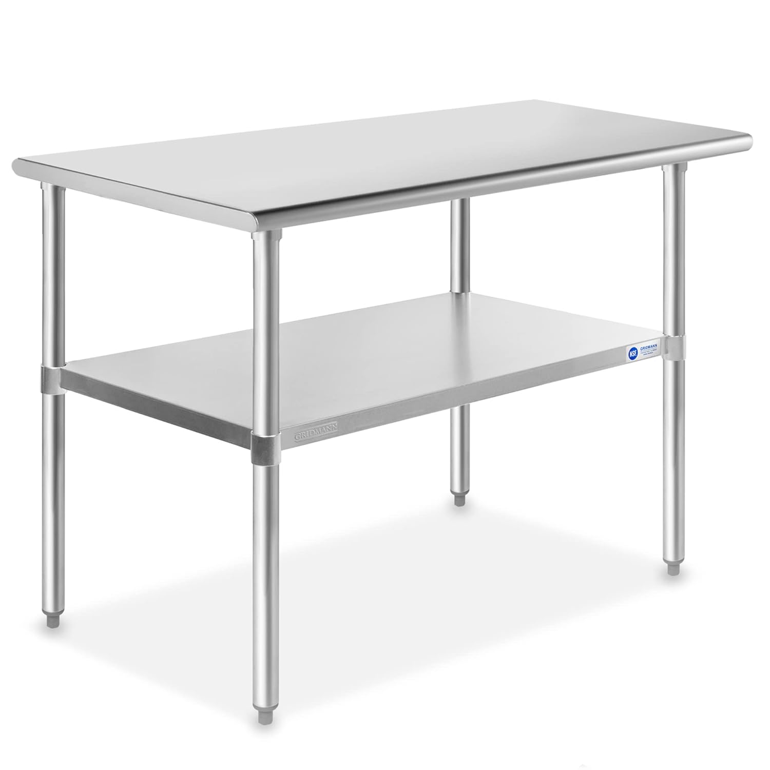 GRIDMANN Stainless Steel Work Table for Kitchen and Garage Use