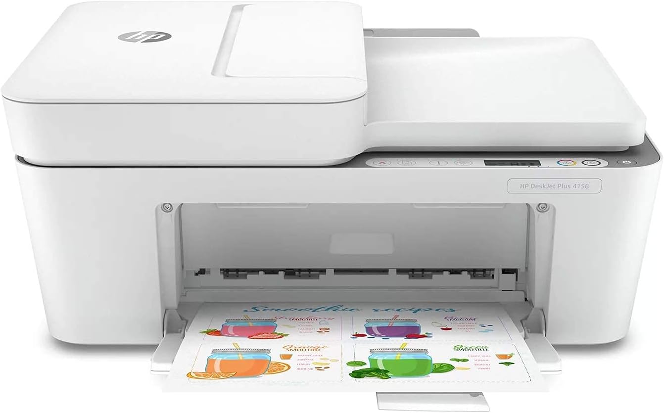 HP DeskJet Plus 4158 All-in-One Printer for Home and Office