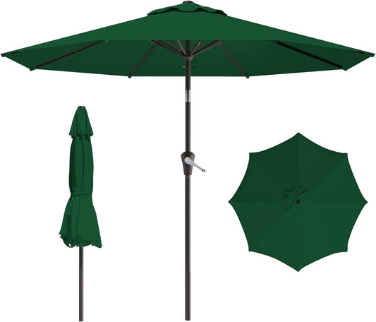 Patio Umbrella for Outdoor with Push Button Tilt and Crank