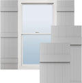 Lifetime Vinyl Board-n-Batten Shutters 14in x 75in - Paintable Pair