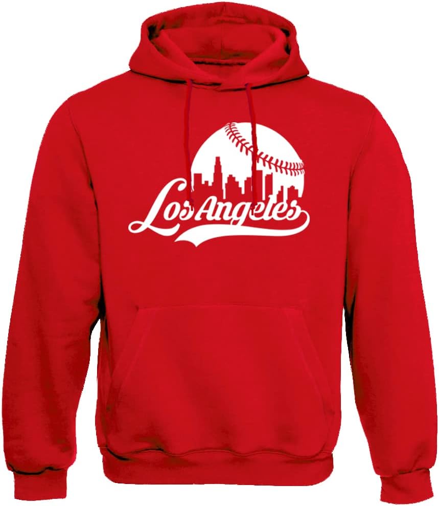 Xtreme Apparel Cityscape Skyline Men's Hoodie for Baseball Fans