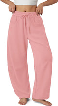 Barrel Sweatpants Women Wide Leg Baggy Lounge Pants - Comfy Fall Fit