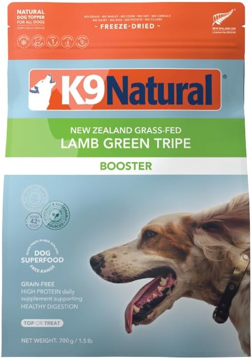 K9 Naturals Freeze Dried Dog Food Topper for Digestive Support