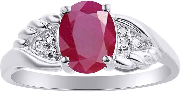 Rylos Women's 14K Gold Gemstone & Diamond Birthstone Rings