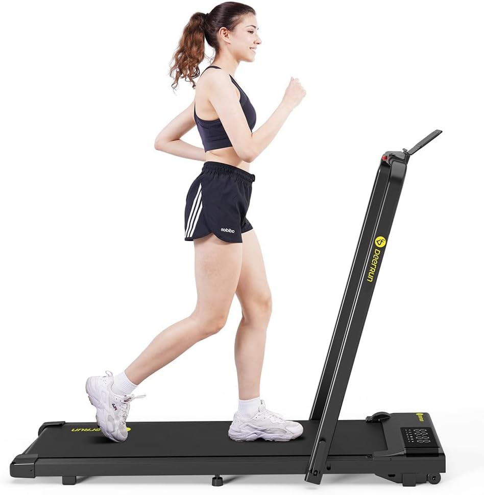 DeerRun 3-in-1 Foldable Treadmill: Powerful & Quiet
