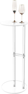 Minimalist Acrylic Drink Table - Goblet Holder & Stylish Design