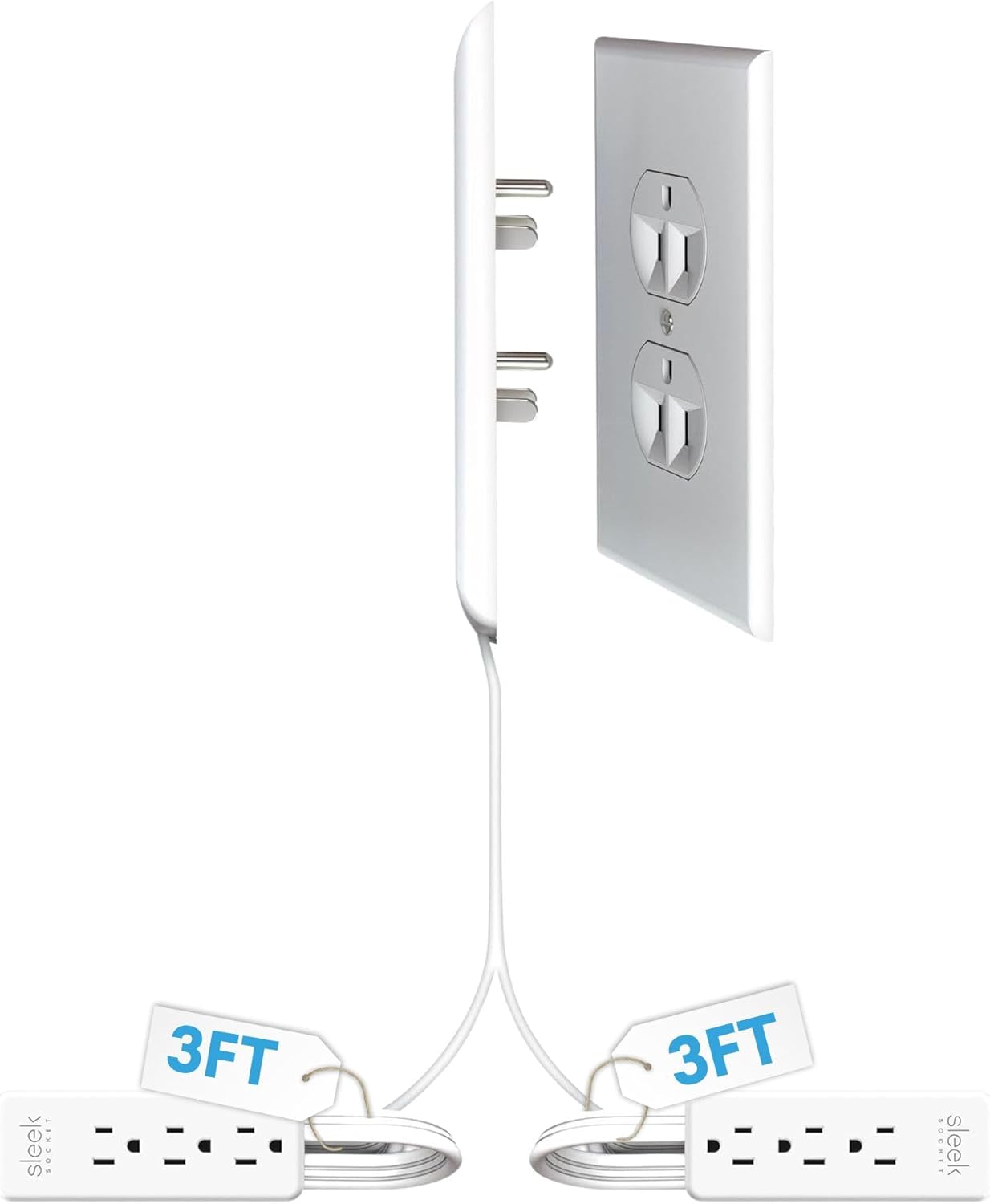 Sleek Socket Ultra-Thin Outlet Concealer for Home Improvement