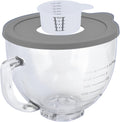 Tilt-Head Stand Mixer Glass Bowl with Lid for Kitchenaid Models