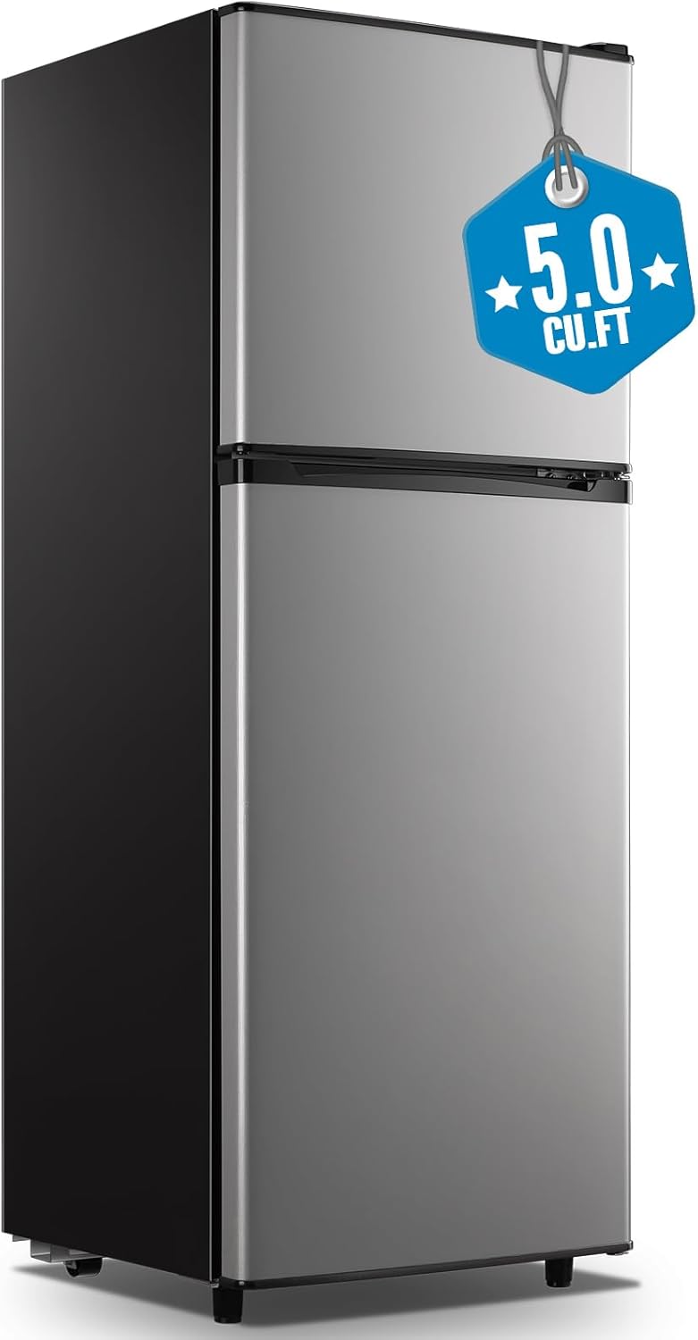 WANAI Large Capacity Fridge with Freezer for Home & Office
