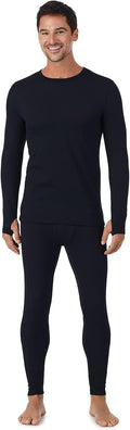 Cuddl Duds Thermal Underwear Set for Men - Heavyweight Fleece Lined