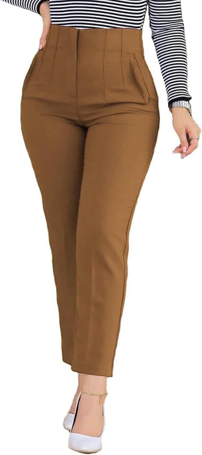 Womens Stretchy Dress Pants for Business and Casual Wear