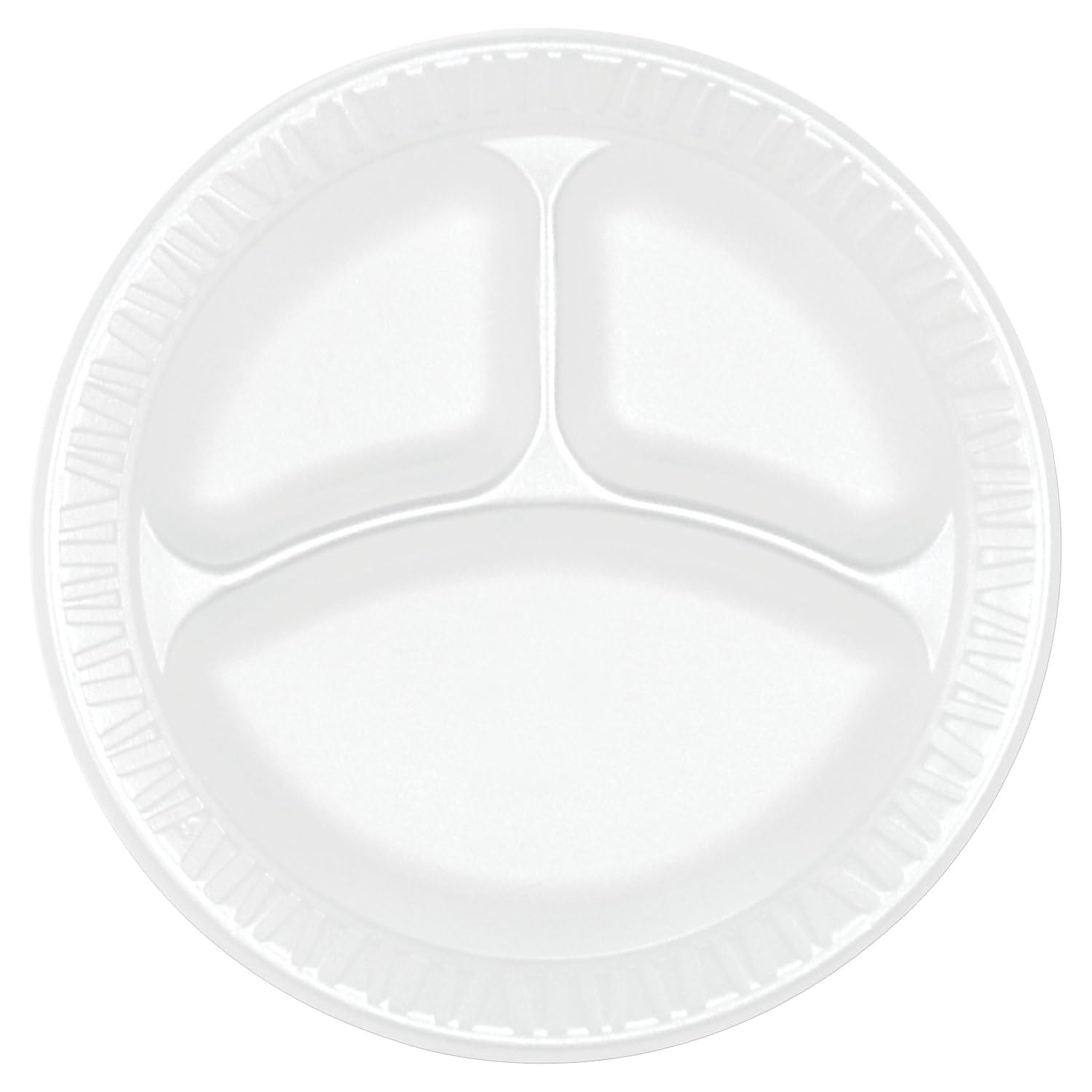 Dart 9CPWCR 9 in White Unlaminated Foam 3 Comp Plate Review
