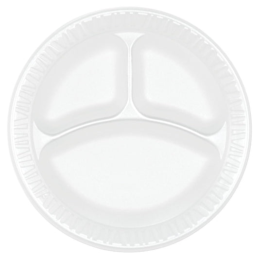 Dart 9CPWCR 9 in White Unlaminated Foam 3 Comp Plate Review