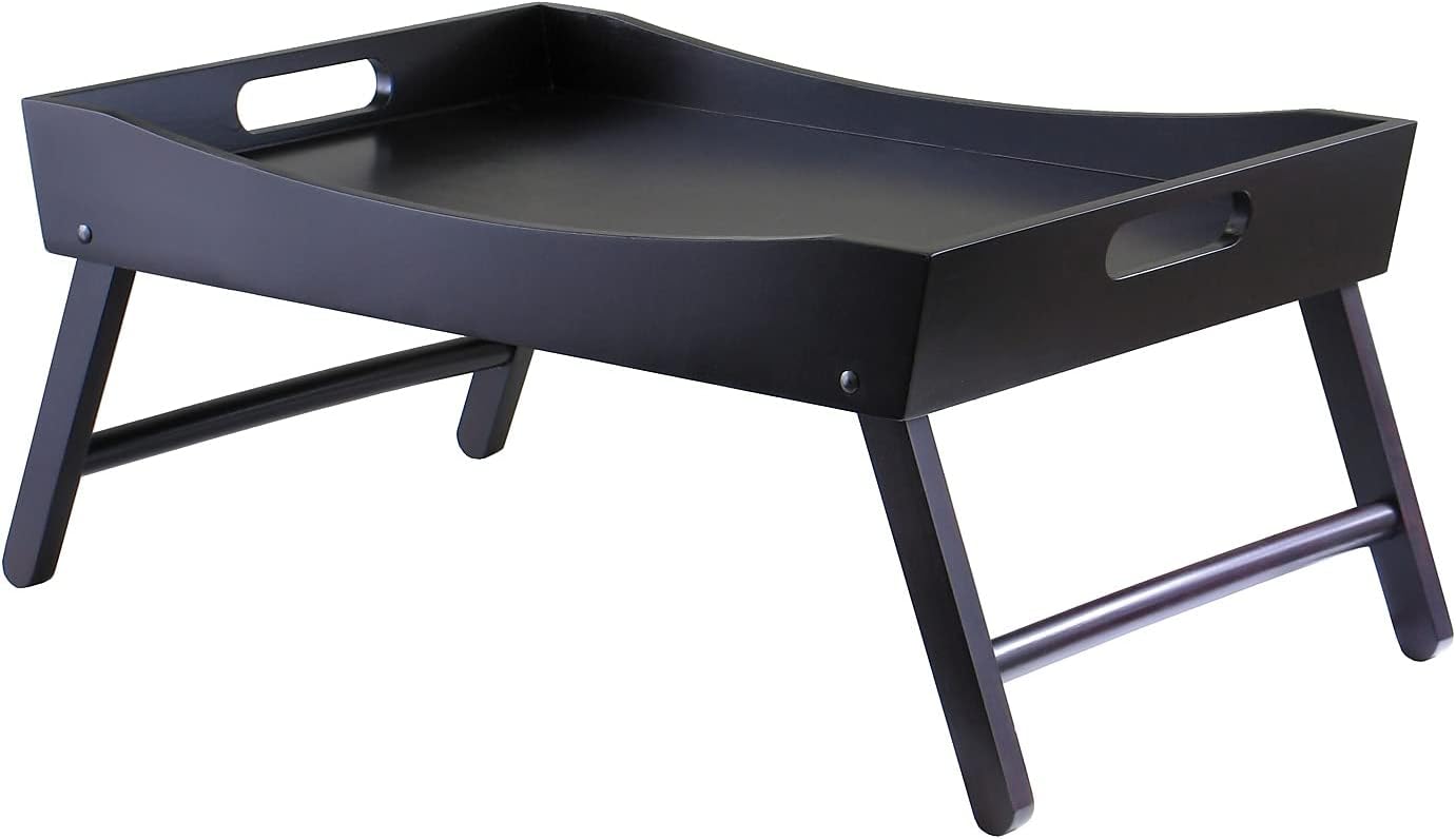 Portable & Stylish Winsome Bed Tray - Walnut Finish
