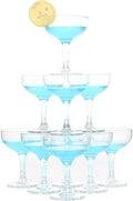 Belinlen 18-Pack Acrylic Martini Glasses - Perfect for Party Towers!