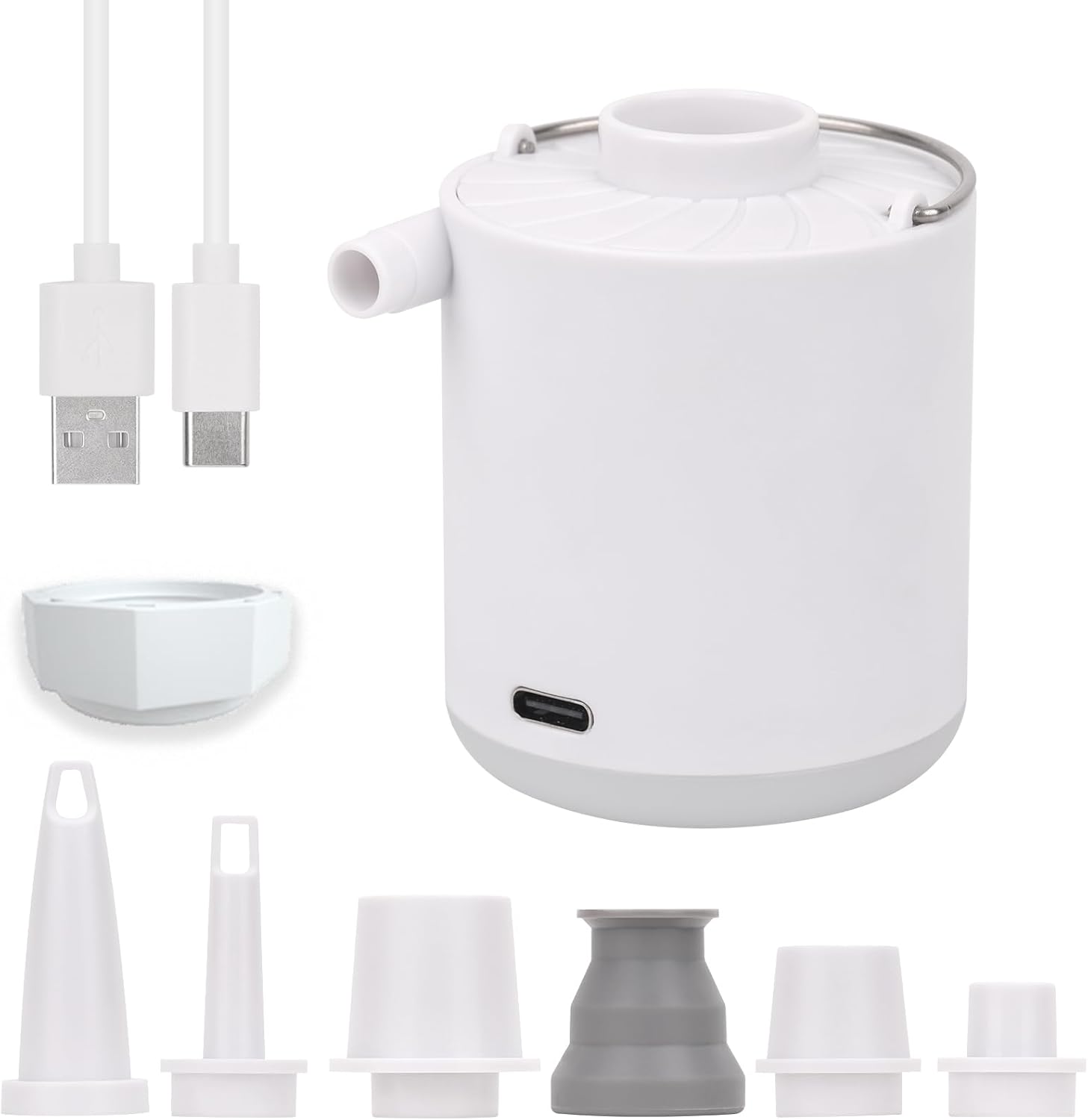 Portable 1600mAh Inflator for Outdoor Fun