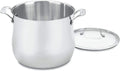 Cuisinart Contour Stainless 12-Quart Stockpot with Glass Cover - Even