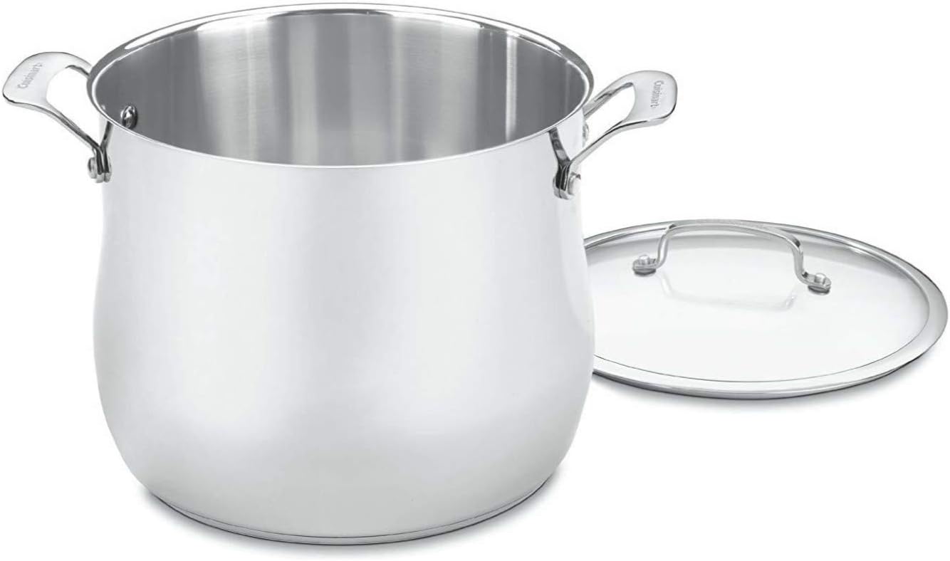 Cuisinart Contour Stainless 12-Quart Stockpot for Perfect Cooking