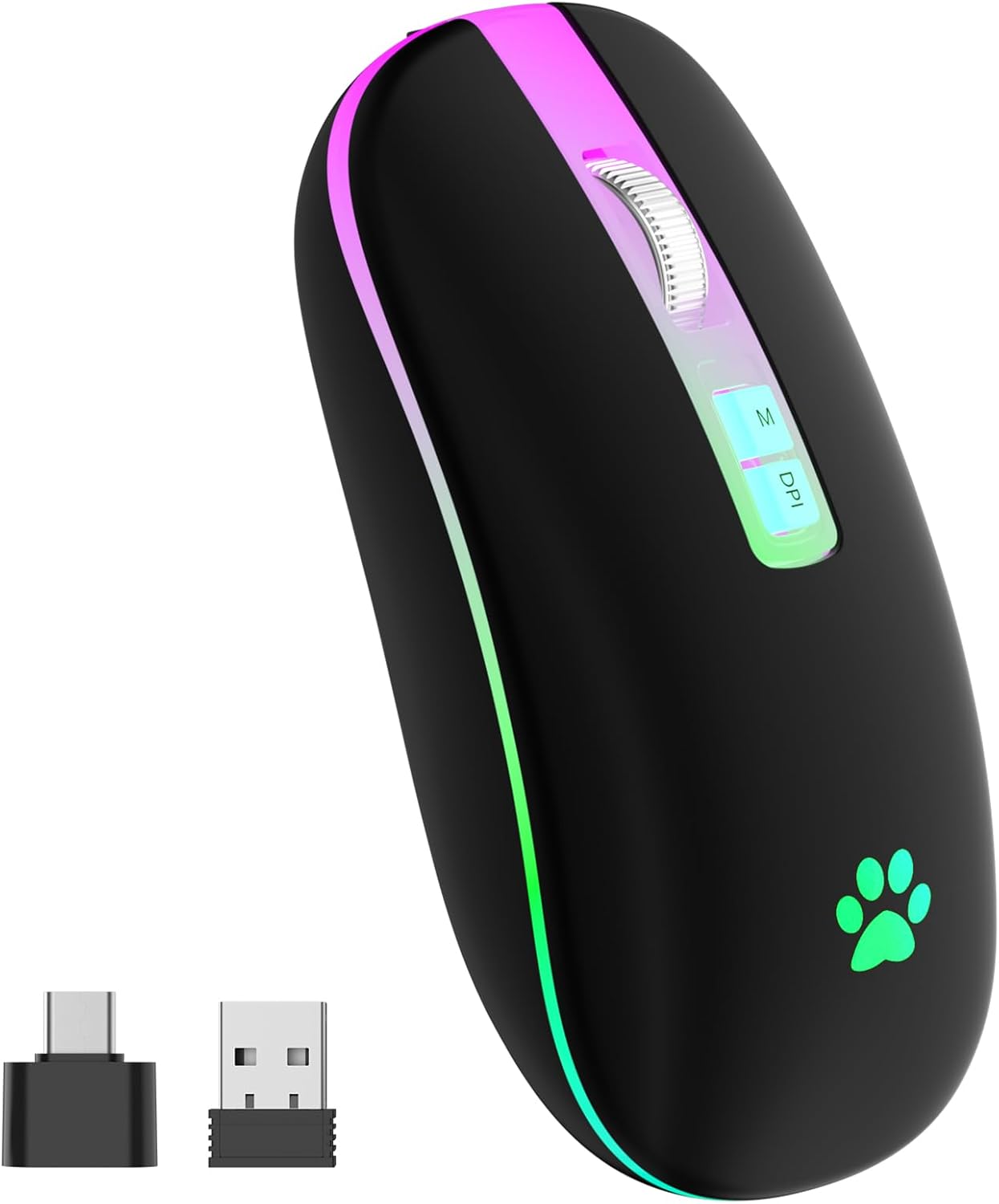 Backlit Slim Wireless Mouse for All Devices