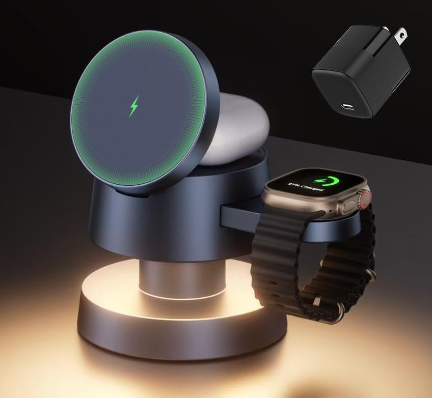 iVANKY 4 in 1 Wireless Charging Station for iPhone 16 Pro Max