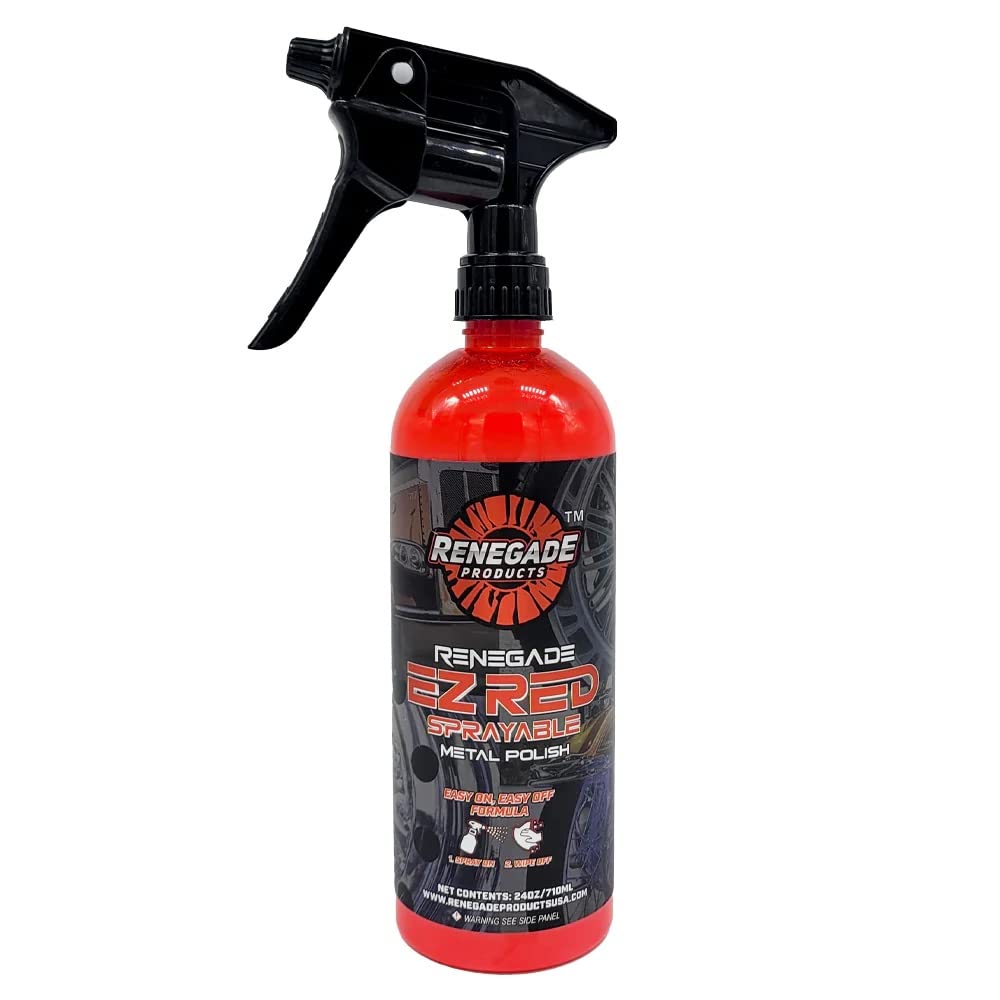 EZ Red Sprayable Metal Polish & Cleaner for Chrome & Aluminum