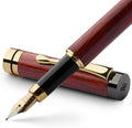 Rosewood Bamboo Fountain Pen Set - Medium Nib, Luxury Gift