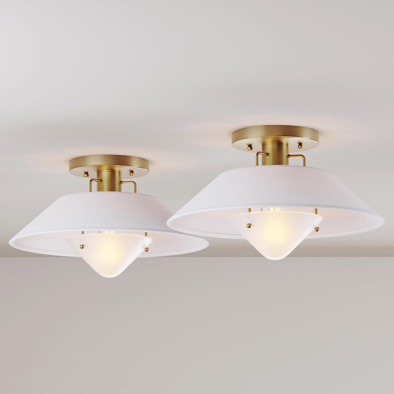 Artisan Mid-Century Modern Flush Mount Ceiling Light Fixture