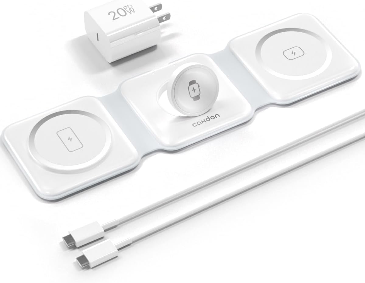 3-in-1 Wireless Charger for iPhone 16, Apple Watch S10, AirPods 4