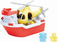 Green Toys Rescue Boat with Helicopter - Eco-Friendly Fun!