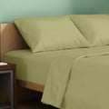 100% Organic Cotton Percale Sheets California King - Cooling Sage