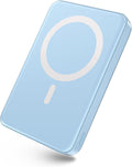 Magsafe Battery Pack 10000mAh Magnetic Portable Charger - Slim Blue