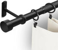 1 Inch Curtain Rods for Windows 32 to 168 in - Heavy Duty Rustic Rod