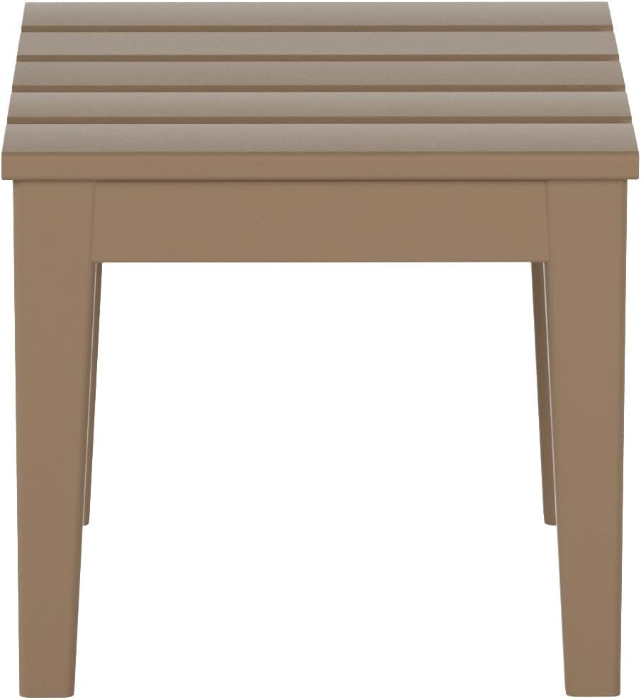 Ashore Outdoor Patio Modern Adirondack Side Table for Versatile Use
