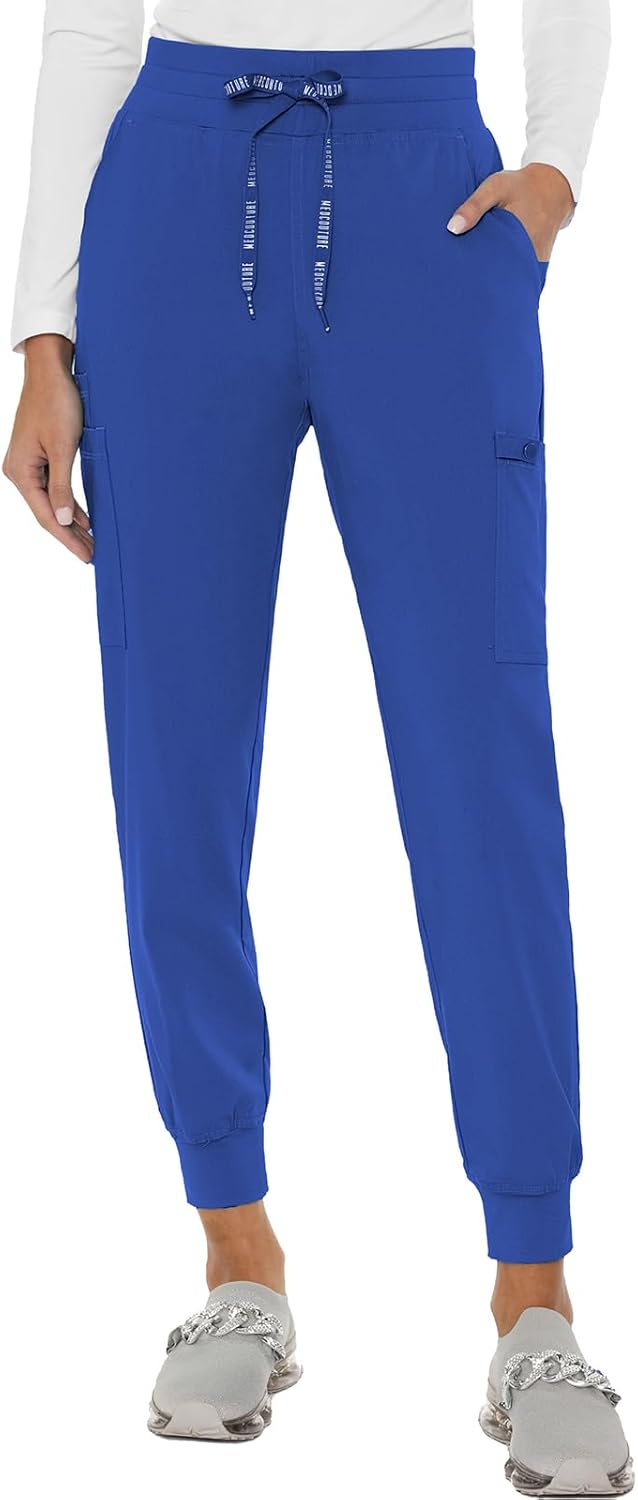 Med Couture Women's Cargo Scrub Jogger Pants for All-Day Comfort