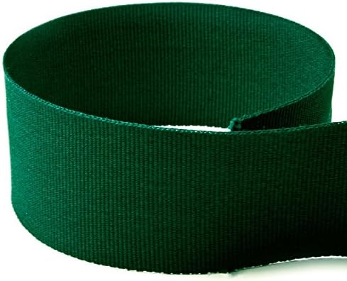 USA Made 7/8 in Hunter Green Grosgrain Ribbon - 100 Yards