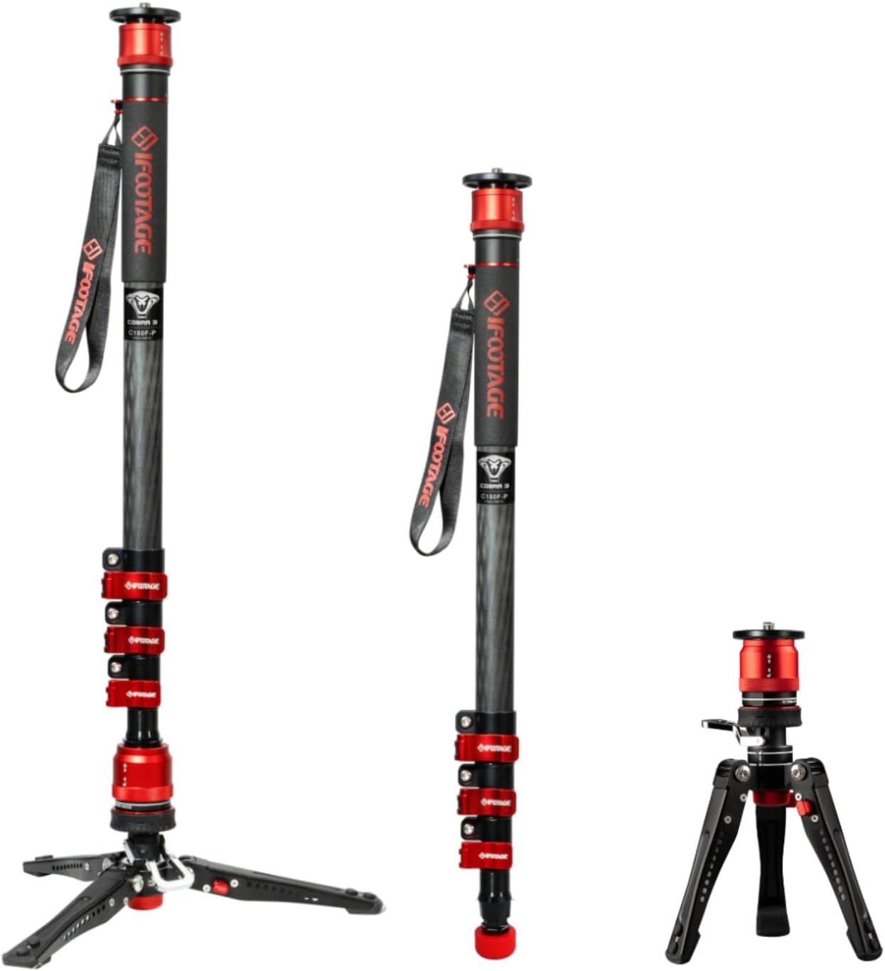 IFOOTAGE Cobra 3 Monopod Camera Stand for DSLR and More