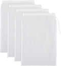Nut Milk Bag 4 Pack Fine Mesh: Reusable Strainer