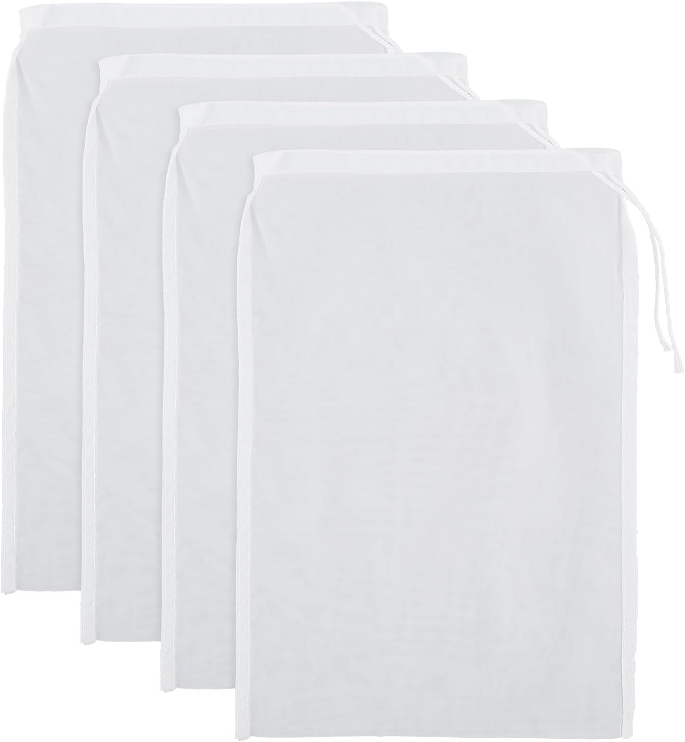 Nut Milk Bag 4 Pack Fine Mesh: Reusable Strainer