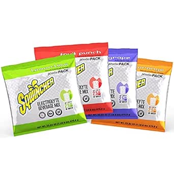 Sqwincher Powder Pack Electrolyte Drink Concentrate for Hydration