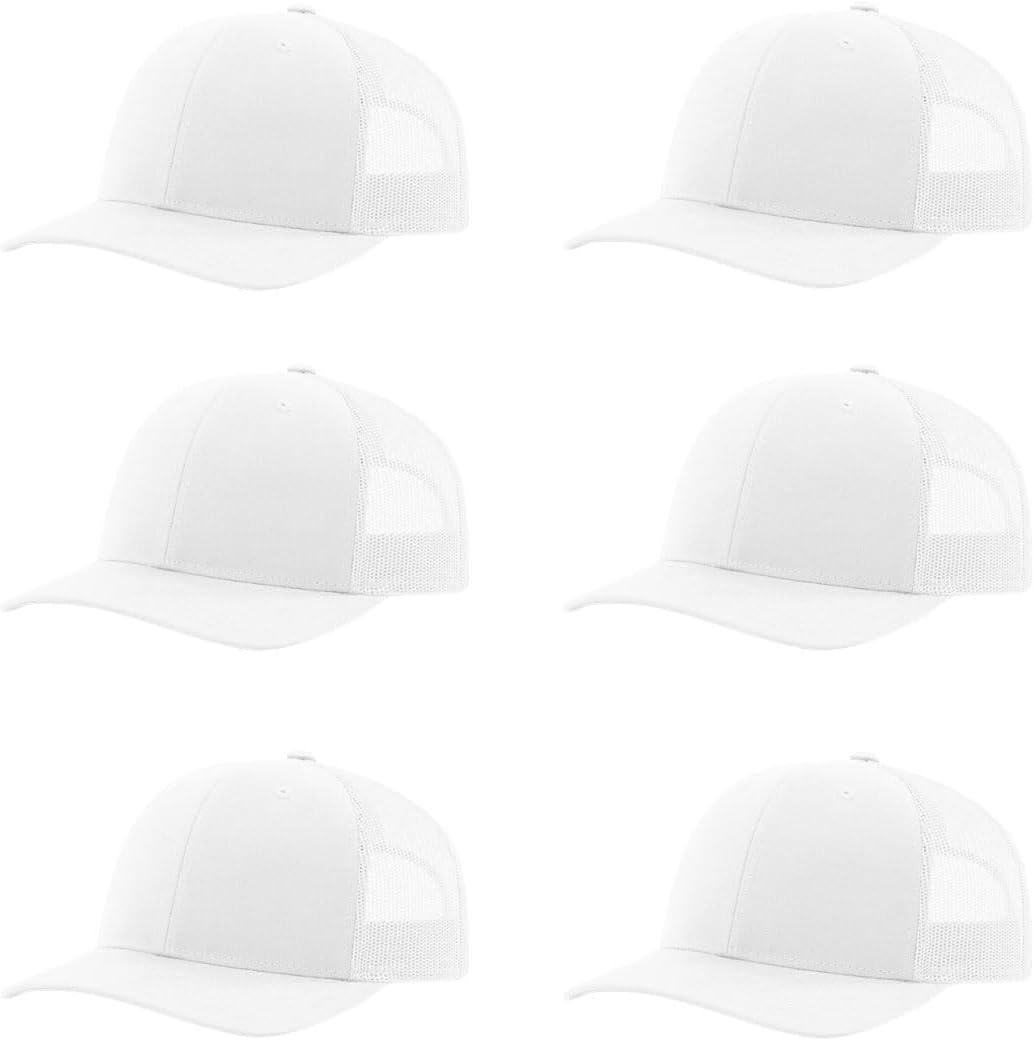 Richardson 112 Classic Six-Panel Adjustable Snapback Trucker Cap