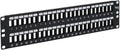 48 Port Blank Keystone 2U Patch Panel for 19 in Rack - High Density