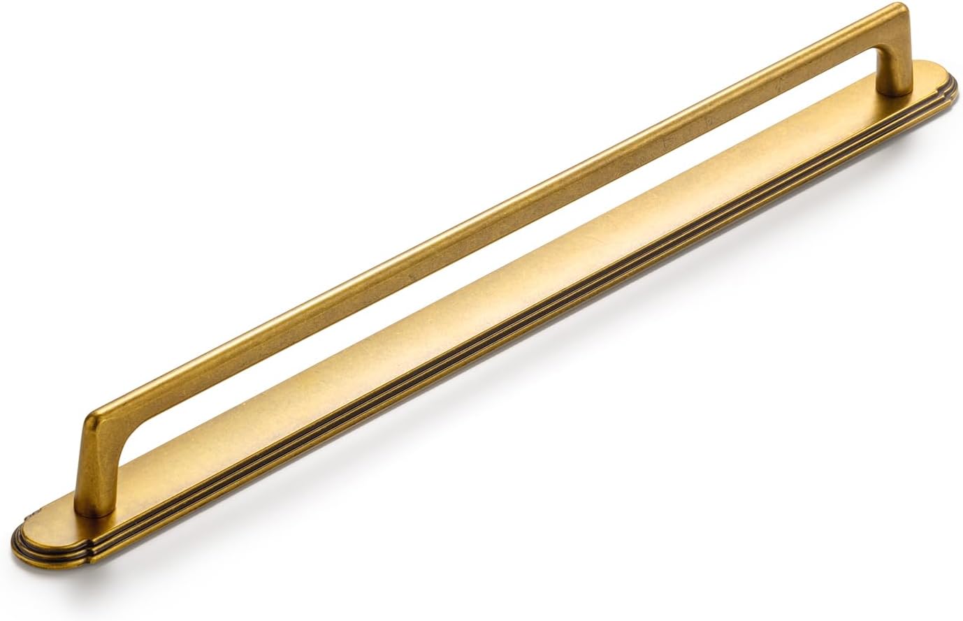 Goo-Ki Antique Brass Cabinet Pulls with Backplate for Elegance