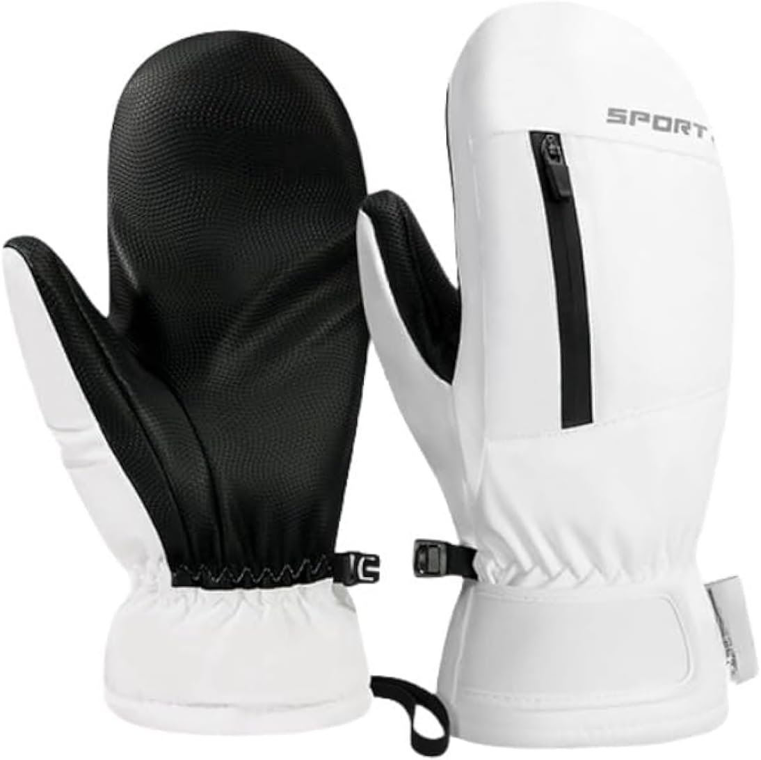Warm Waterproof Ski Mittens with Pocket ~ JJZS