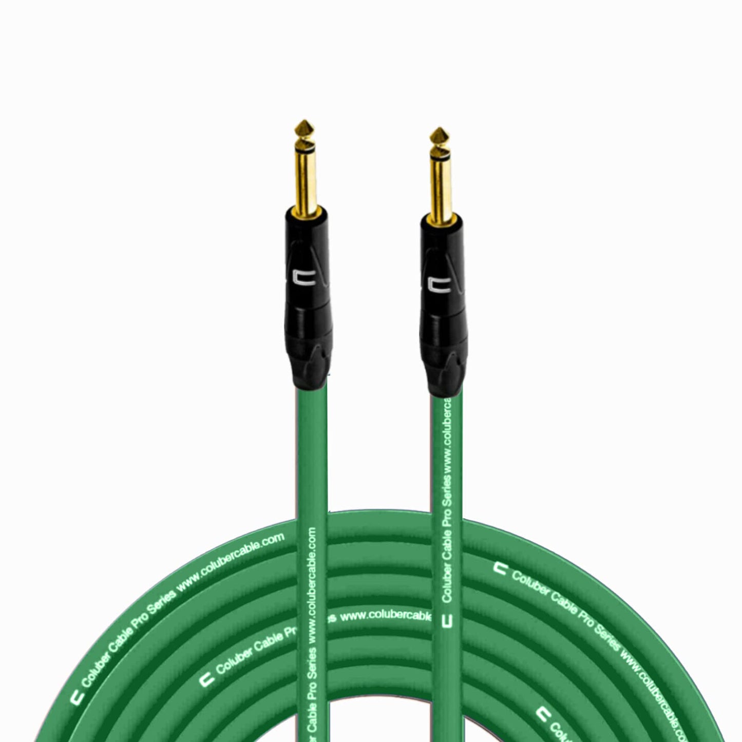 Coluber Cable 1/4in TS Male to 1/4in TS Male - 50 Feet Green