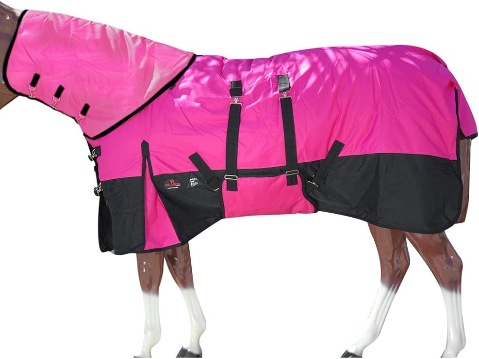 HILASON 1200D Waterproof Winter Horse Turnout Blanket 69 in